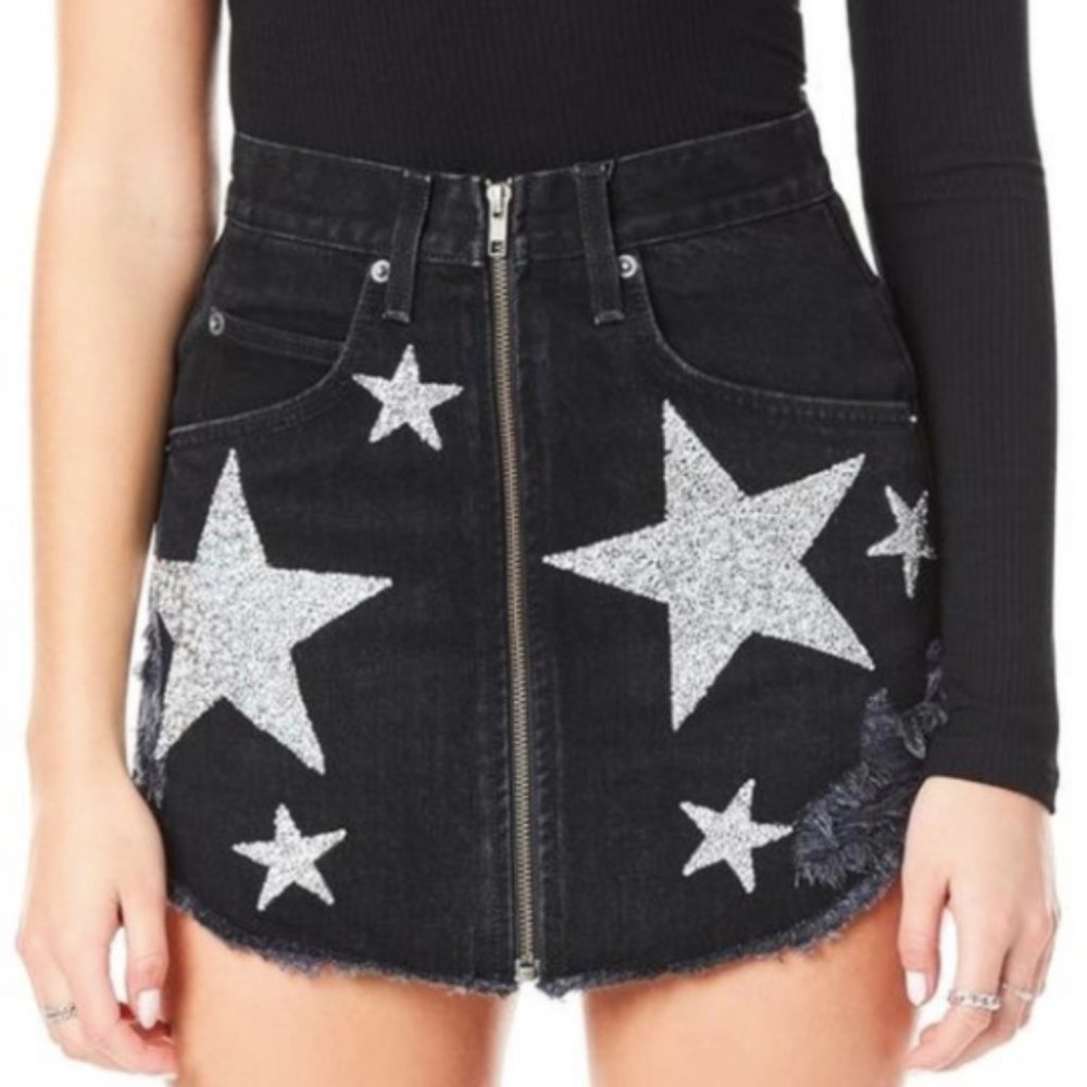 Carmar LF Black Star Skirt (Brand New Never Worn)